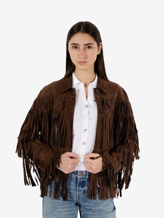Bully Giacca con frange caff&egrave;