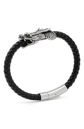 Cufflinks Inc. Mens Dragon Head Bracelet in Black at Nordstrom