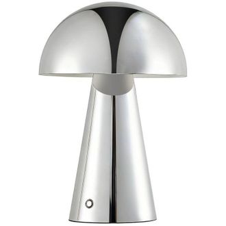 Lindby Lindby L&aacute;mpara De Mesa Led nevijo En Plateado Metal