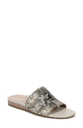 Vionic Glendora Slide Sandal in Cream Snake at Nordstrom, Size 7.5