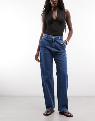 Carhartt Work in Progress Pierce - Jeans dritti blu stone wash