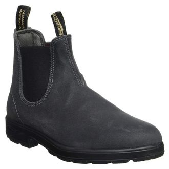 Blundstone 1910 Suede Unisex Slip On Boots - Steel Grey - Size:UK 10.5