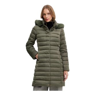 Geox Bettanie Down Jacket - Dames - Gewatteerde jassen - Groen - M - Leer - Jassen