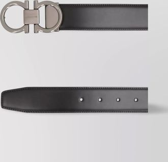 Ferragamo logo buckle leather belt