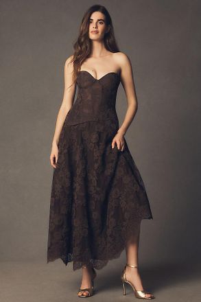 V. Chapman Carolena Strapless Top & Maxi Skirt Set