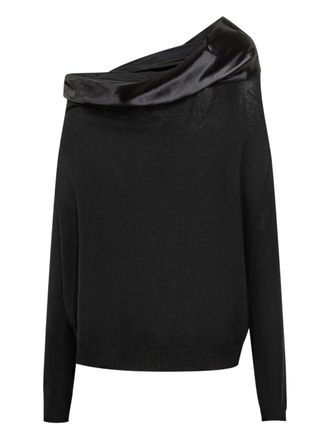 Alberta Ferretti Classic Knit Sweater with Soft Texture