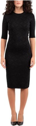 Pinko Trendy Midi Jurk - Dames - Casual kleedjes - Zwart - L - Kleedjes