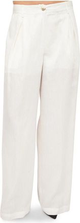 Blugirl Witte Broek Stijlvol Model - Dames - Wijde Broeken - Wit - M - Broeken