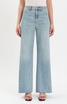 Daze Far Out High Waist Wide Leg Jeans in Hot Streak at Nordstrom, Size 25