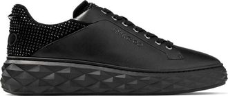 Jimmy Choo London Diamond Maxi/M II sneakers - men - Fabric/Rubber/Nappa Leather - 44.5 - Black