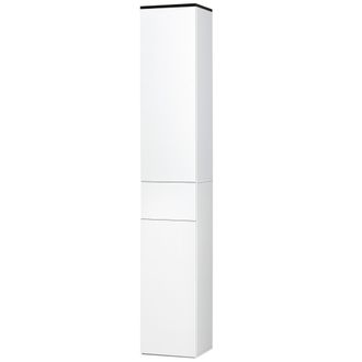 Kleankin Kleankin Armadietto Bagno Con Ripiano Regolabile 2 Ripiani Chiusi 1 Cassetto