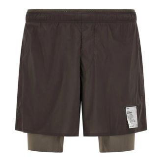 SATISFY Tech Silk 8 Shorts - Heren - Korte Broeken - Grijs - S - Nylon - Korte Broeken