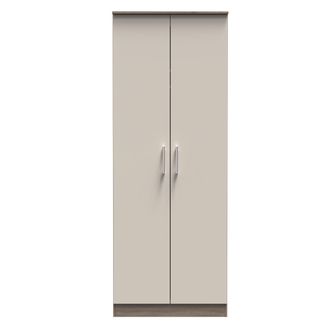 Welcome Furniture Stamford Ready Assembled Wardrobe with 2 Doors - Kashmir Matt / Darkolino - Welcome Furniture | TJ Hughes