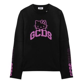 GCDS Camiseta de manga larga Hello Kitty - Tops - Hombre - Negro - M