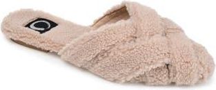 Journee Collection JOURNEE Sereena Faux Fur Slipper in Pink at Nordstrom Rack, Size 10
