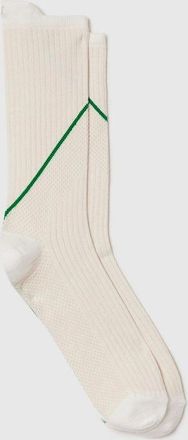 Lacoste Mens Mid-Calf Socks - Cream - Size: 10/11/11.5/10.5/12