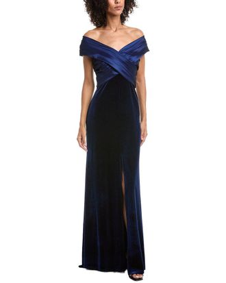 Tadashi Shoji Baxter Portrait Collar Gown