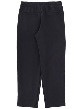 Emporio Armani Stretch-Cotton Blend with Logo Trousers - Blue