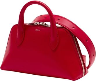 Coperni Womens Belt Duffle Top Handle Bag Red Lambskin