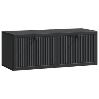 vidaXL Mueble Para Tv De Pared Negro 78,5 X 31 X 30 Cm Vidaxl