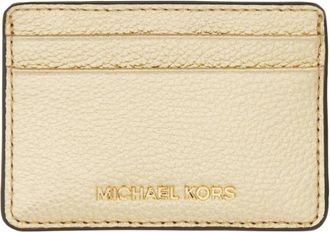 Michael Kors Accessoires, Dames, Geel, ONE Size, Leer, Jet Set Kaarthouder