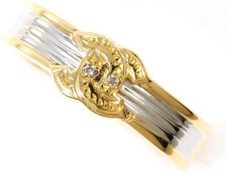 C&A Unbranded Platinum yellow gold yellow gold (18K) Platinum 900 Band Ring (Pre-Owned)