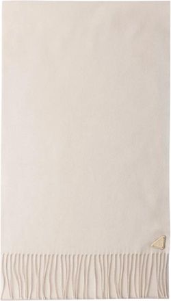 Prada Sciarpa Zijde en Kasjmier Sjaal - Dames - Wintersjaals - Beige - ONE Size - Kasjmier - Accessoires