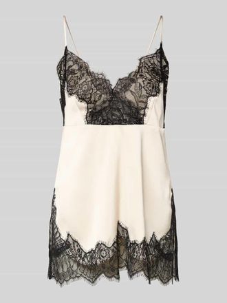 Gestuz Top mit Spitze in Beige, Gr&ouml;&szlig;e 34