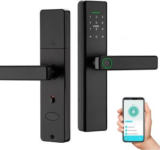 OEM Cerradura Inteligente Para Puertas, Entrada Sin Llave, Cerradura Electr&oacute;nica Digital Biom&eacute;trica Con Pantalla T&aacute;ctil Y Teclado Para El Hogar, Aplicaci&oacute;