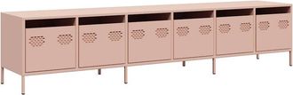 Berkfield Home TV Cabinet Pink 202x39x43.5 cm Cold-rolled Steel