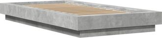 vidaXL Vidaxl - Estructura De Cama Madera De Ingenier&iacute;a Gris Hormig&oacute;n 90x190 Cm