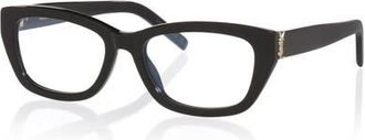 Saint Laurent 55mm Cat Eye optical glasses in Black at Nordstrom