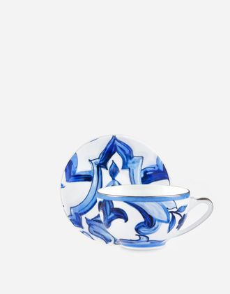 Dolce & Gabbana Porcelain Tea Set - Tea Cups Multicolor Onesize