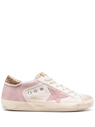Golden Goose star-motif low-top sneakers - women - Calf Leather/Calf Suede/Rubber/Fabric/Fabric - 39 - Neutrals