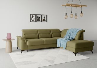 Sit&more Ecksofa »Sinatra L-Form« mit Ottomane, optional mit Kopfteilverstellung und Armteilfunktion