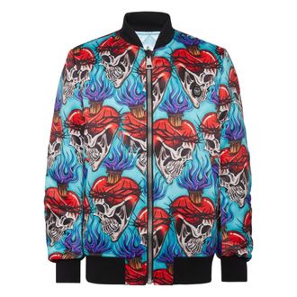 Philipp Plein Heren, Jassen, Veelkleurig, Maat: XL Leer