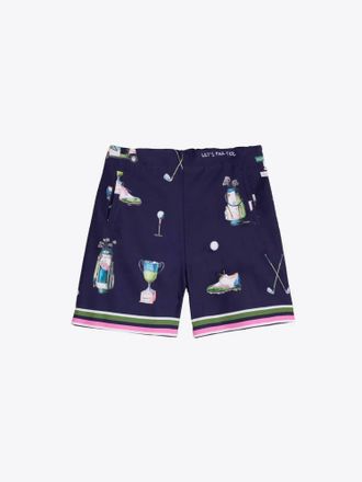 Vilagallo Womens Golf Par Shorts In Navy