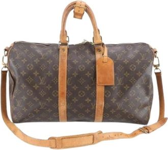 Louis Vuitton Pre-owned Weekend Bags, male, Brown, Size: ONE SIZE Pre-owned Keepall Bandouliere 45