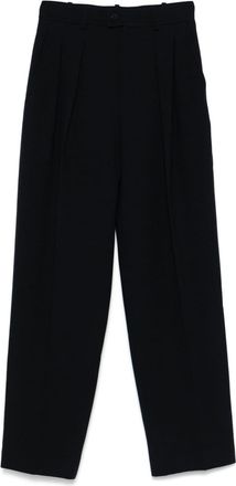 Saint Laurent 1980s tailored trousers - women - Wool/Polyester - S - Blue