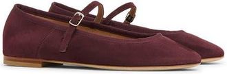 Mansur Gavriel Dance Mary Jane Flat in Plum at Nordstrom, Size 10.5Us