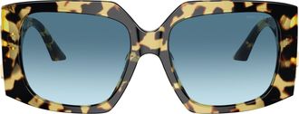 Jimmy Choo London 0jc5006u Oversized Tortoiseshell Square Frame Sunglasses
