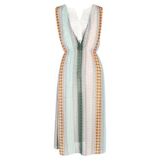 Sandro Sandro Striped Midi Length Dress in Multicolor Polyester