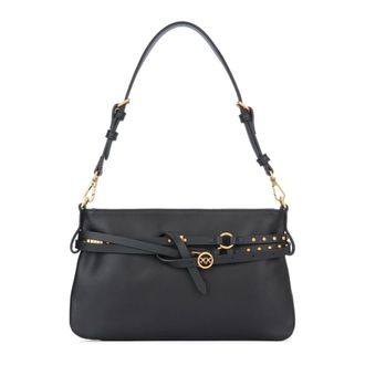 Pinko Belt Bag Mini Vitello Morbido - Dames - Schoudertassen - Zwart - ONE Size - Katoen - Tassen