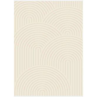 Sweeek Alfombra Interior Motivo Arcos Crema