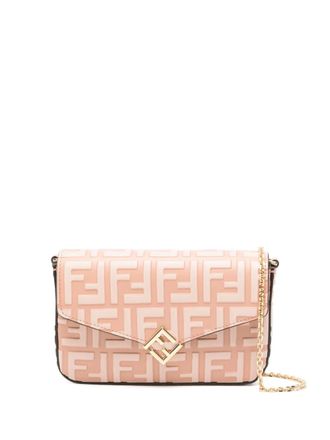 Fendi FF Diamonds cross body bag - Pink