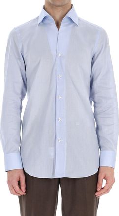 Finamore Ustica Collar Cotton Tailored Shirt