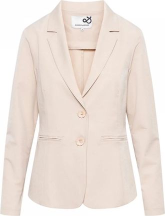 &Co Woman Travel Blazer met Paspelzak - Dames - Blazers - Beige - 3XL - Jassen