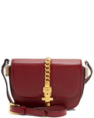 Gucci Red Leather Sylvie 1969 Mini Shoulder Bag (Authentic Pre-Loved)