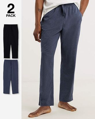 Jacamo 2 Pack Jersey Lounge Pants