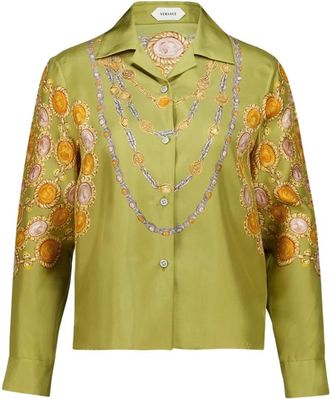 Versace Donna, Camicette, Multicolore, S, new
